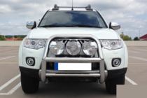 Mitsubishi L200 2006-2015 гг. Кенгурятник WT018 (нержавейка) фото 2