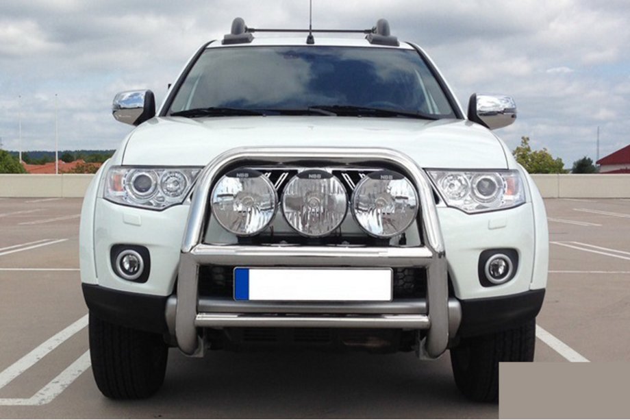 Mitsubishi L200 2006-2015 гг. Кенгурятник WT018 (нержавейка) Фото 2