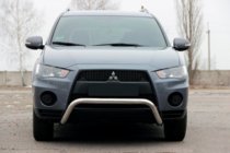 Mitsubishi Outlander 2006-2012 гг. Кенгурятник WT007 (нержавейка) фото 1