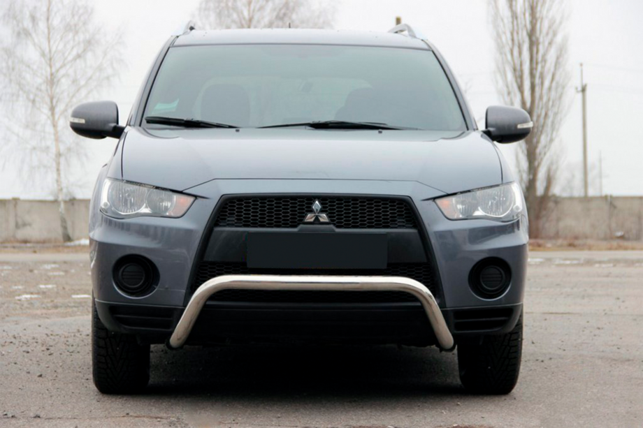 Mitsubishi Outlander 2006-2012 гг. Кенгурятник WT007 (нержавейка) Image