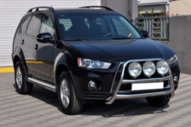 Mitsubishi Outlander 2006-2012 гг. Кенгурятник WT018 (нержавейка) фото 2