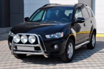 Mitsubishi Outlander 2006-2012 гг. Кенгурятник WT018 (2010-2012, нерж.) фото 3