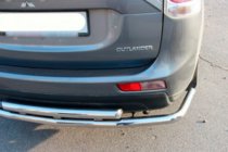 Mitsubishi Outlander 2012-2021 гг. Задняя дуга AK004 Нержавейка фото 4