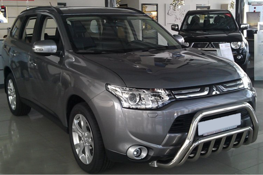 Mitsubishi Outlander 2012-2021 гг. Передний Защитный Дуга WT002 (Нержавейка) Image