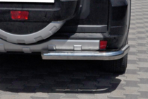 Mitsubishi Pajero Wagon IV 2006-2021 гг. Задняя дуга AK003 (нерж. сталь) фото 2