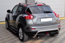 Nissan Juke 2010-2019 гг. Задняя дуга AK007 (нерж сталь) фото 2