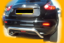 Nissan Juke 2010-2019 гг. Задняя дуга AK007 (нерж сталь) фото 9