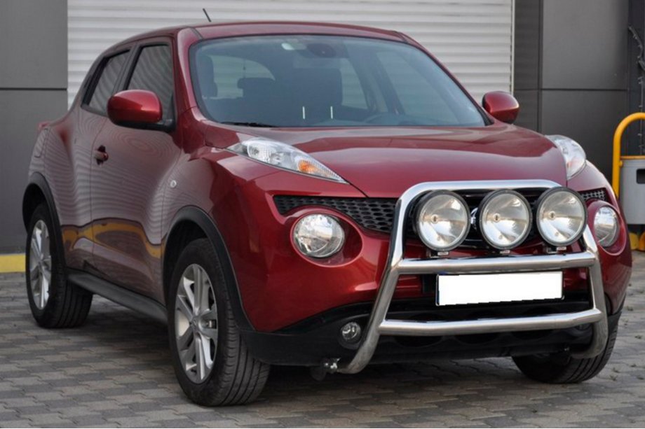 Nissan Juke 2010-2019 гг. Защита переднего бампера WT018 (нержавейка) Image