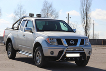Nissan Pathfinder R51 2005-2014 гг. Кенгурятник WT003 (нержавейка) фото 3