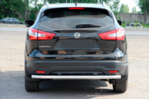Nissan Qashqai 2014-2021 гг. Задняя дуга AK002 (нержавейка) фото 1