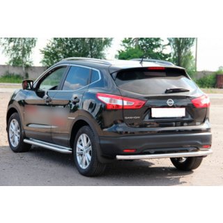 Задняя дуга AK002 (нержавейка) Nissan Qashqai 2014-2021 гг. фото 2