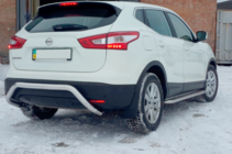 Nissan Qashqai 2014-2021 гг. Задняя дуга AK007-1 (нержавейка) фото 5