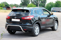 Nissan Qashqai 2014-2021 гг. Задняя дуга AK007-1 (нержавейка) фото 1