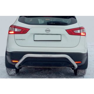 Задняя дуга AK007-1 (нержавейка) Nissan Qashqai 2014-2021 гг. фото 4