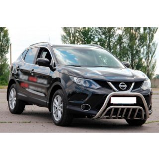 Кенгурятник WT002 (Нержавейка) Nissan Qashqai 2014-2021 гг. фото 3