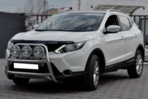 Nissan Qashqai 2014-2021 гг. Защита переднего бампера WT018 (нержавейка) фото 3
