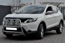 Nissan Qashqai 2014-2021 гг. Защита переднего бампера WT018 (нержавейка) фото 3