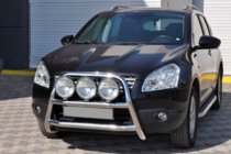 Nissan Qashqai 2010-2014 гг. Кенгурятник WT018 (нержавейка) фото 3
