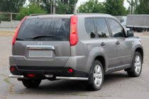 Nissan X-trail T31 2007-2014 гг. Задние угловые дуги AK003 (2 шт., нержавейка) фото 1