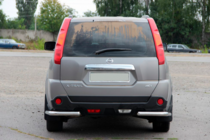 Nissan X-trail T31 2007-2014 гг. Задние угловые дуги AK003 (2 шт., нержавейка) фото 2