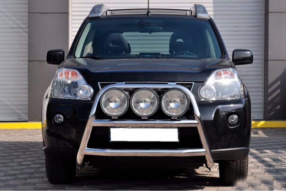 Nissan X-trail T31 2007-2014 гг. Передняя защита WT018 (нержавейка)