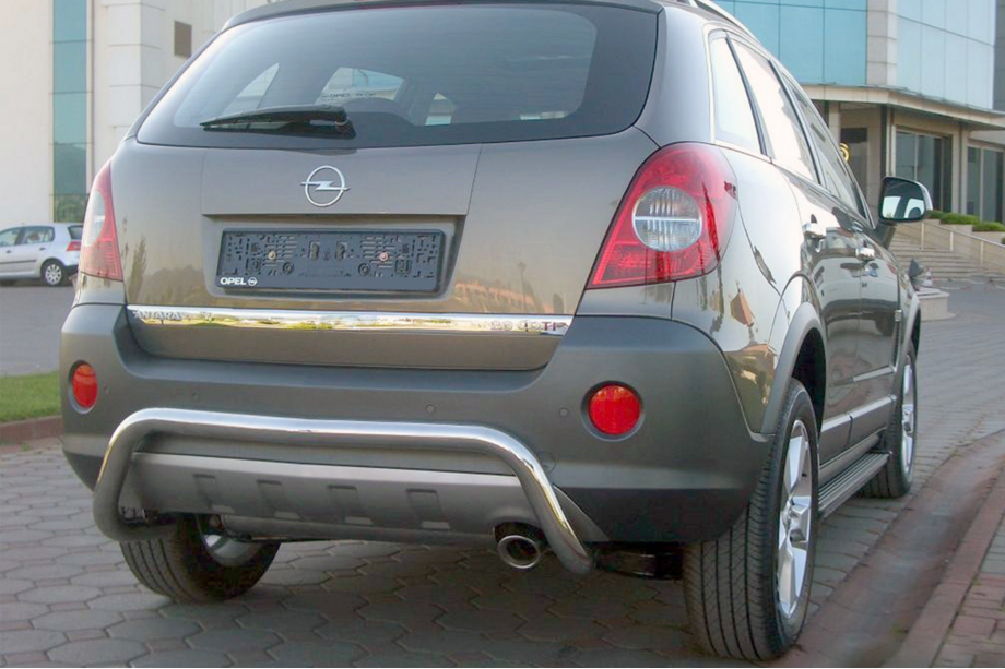 Opel Antara 2006-2017 гг. Задняя дуга AK007-1 (нержавейка) Image