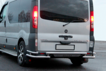 Renault Trafic 2001–2015 гг. Задняя Защита AK-Special (Нержавейка) фото 6