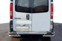 Renault Trafic 2001–2015 гг. Задняя Защита AK-Special (Нержавейка) фото 4