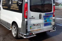 Renault Trafic 2001–2015 гг. Задняя Защита AK-Special (Нержавейка) фото 1