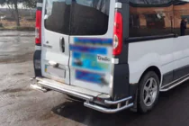 Renault Trafic 2001–2015 гг. Задняя Защита AK-Special (Нержавейка) фото 3