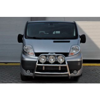 Кенгурятник WT018 (нержавейка) Nissan Primastar 2002-2014 гг. фото 2