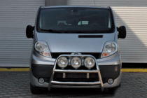 Opel Vivaro 2001–2015 гг. Кенгурятник WT018 (нержавейка) фото 2