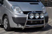 Opel Vivaro 2001–2015 гг. Кенгурятник WT018 (нержавейка) фото 1