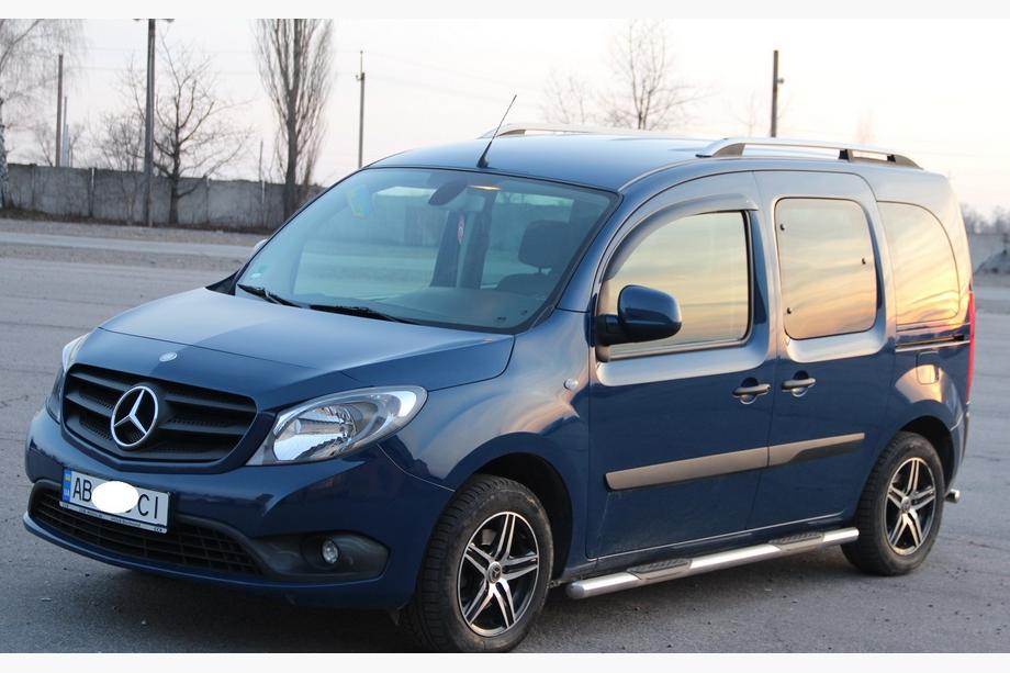 Mercedes Citan 2013-2021 гг. Боковые трубы (2 шт., нержавейка) 60 мм, короткая база, без пластиковых вставок Фото 3