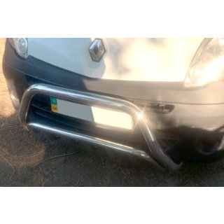 Передний Защитный Дуга WT002 (Нержавейка) Renault Kangoo 2008–2020 гг. фото 3