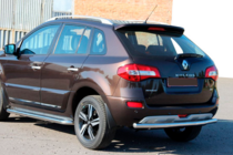 Renault Koleos 2008-2016 гг. Задняя дуга AK002 (нержавейка) фото 1