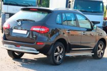 Renault Koleos 2008-2016 гг. Задняя дуга AK002 (нержавейка) фото 3