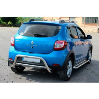 Задняя дуга AK007 (нерж сталь) Dacia Sandero 2013-2020 гг. фото 2