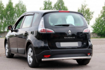 Renault Scenic/Grand 2009-2016 гг. Задняя дуга AK002 (нержавейка) фото 1