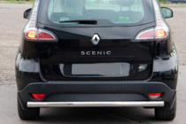 Renault Scenic/Grand 2009-2016 гг. Задняя дуга AK002 (нержавейка) фото 3