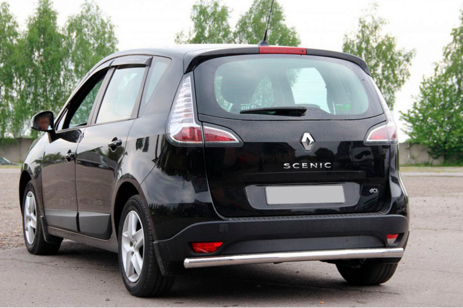 Renault Scenic/Grand 2009-2016 гг. Задняя дуга AK002 (нержавейка) Image