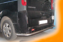 Opel Vivaro 2001-2015 гг. Задняя Защита AK005 (Нержавейка) фото 2
