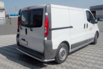 Opel Vivaro 2001-2015 гг. Задняя Защита AK005 (Нержавейка) фото 1