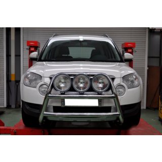Кенгурятник WT018 (нержавейка) Skoda Yeti 2009-2017 гг. фото 4
