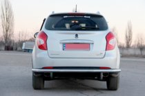 SsangYong Korando 2010-2019 гг. Задняя дуга AK005 (нержавейка) фото 2