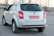 SsangYong Korando 2010-2019 гг. Задняя дуга AK005 (нержавейка) фото 3