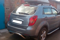 SsangYong Korando 2010-2019 гг. Задняя дуга AK007 (нерж сталь) фото 4