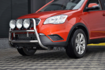 SsangYong Korando 2010-2019 гг. Кенгурятник WT018 (нержавейка) фото 2