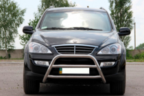SsangYong Kyron 2005-2014 гг. Передняя защита WT022 Нержавейка фото 2