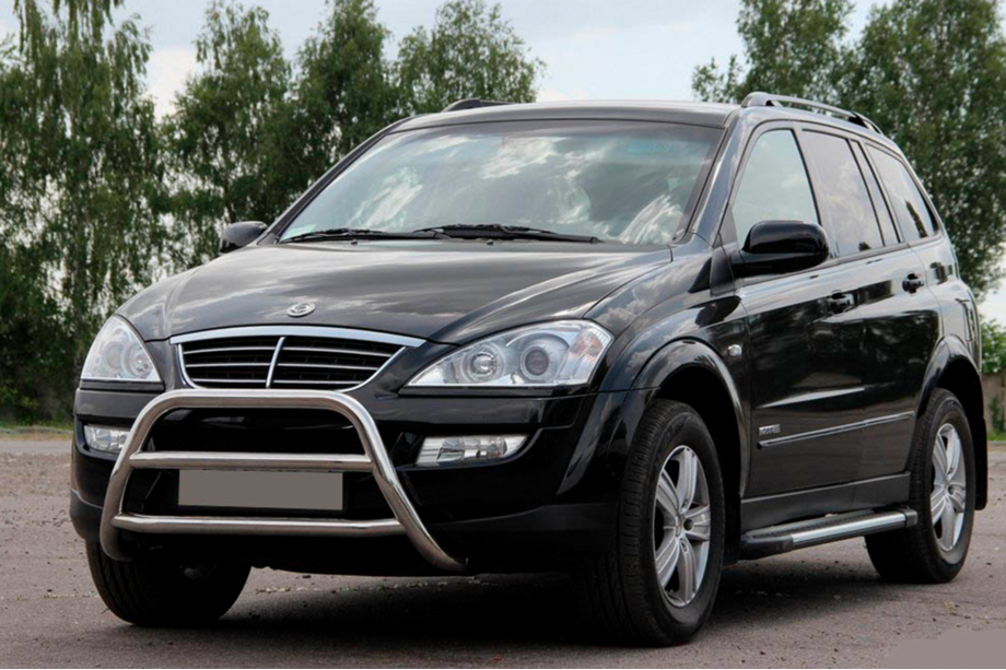 SsangYong Kyron 2005-2014 гг. Передняя защита WT022 Нержавейка Image